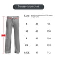 thumbnail image 4 of Pantalones de pijama para hombre, de seda helada, holgados, de poliéster, con cordones, de color liso, talla grande, para yoga, 4 of 6