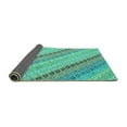 thumbnail image 2 of Ahgly Company Indoor Rectangle Southwestern Turquoise Blue Country Area Rugs, 2' x 4', 2 of 4