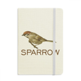 thumbnail image 1 of Food Branches Sparrows Birds Notebook Official Fabric Hard Cover Classic Journal Diary, 1 of 3