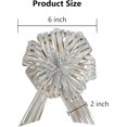 thumbnail image 2 of sxvblly 6 PCS Large Pull Bows 6 Inch Five-Striped Silver Bows for Gift Wrapping Wedding Basket Decorated Birthday Party Christmas Gift Boxes Flower Decorations, 2 of 5