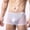 White underwear briefs#01, variant on Mens Sequin Boxer Briefs Glitter Lingerie See Through Mesh Underwear Breathable Boxers Panties with Bulge Pouch Black,XL