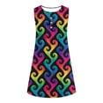 thumbnail image 4 of Pisexur Robes de Plage pour Femmes 2024 Robe d'Été Décontractée Vacances Tendance Boho Imprimé Floral Boutonnée Col en V Sans Manches Robe d'Été, 4 of 4