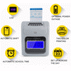 LCD Display Employee Attendance Punch Time Clock Checking Machine Payroll Electronic Time Recorder US Plug