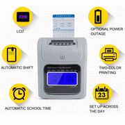 LCD Display Employee Attendance Punch Time Clock Checking Machine Payroll Electronic Time Recorder US Plug