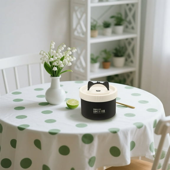 Insulated Bento Box Round Microwave Safe Stainless Insulated Lunch Box Round Lunch Box Portable Storage Box Suitable For Home And Outing