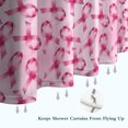 thumbnail image 6 of Pink Breast Cancer Shower Curtain 72"x84" ,Bathroom Decorative Shower Curtains Set with 12 Hooks,Modern Waterproof Washable Shower Curtain, 6 of 6