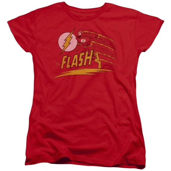 DC Comics Flash Like Lightning S/S Women's T-Shirt Red