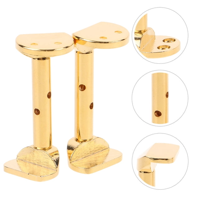 Minkissy 2Pcs Metal Violin Chin Rest Screw with Versatile Design for Musical Instrument Maintenance