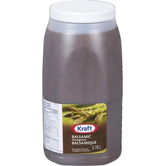 Kraft Vinaigrette Balsamique - 3,78 L - 1 Unité - Vinaigrette Classique pour Salades et Marinades - Acidulée et Savoureuse (1 Unité)