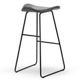 thumbnail image 3 of Glamour Home Aleen 24" Counter Stools with Roll Back Design in Beige (Set of 2), 3 of 6