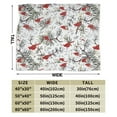 thumbnail image 3 of Wijzvio Red Bird Tree Throw Blanket Soft Fuzzy Fleece Blanket For Couch Bed Living Room Decoration 60"X50", 3 of 9