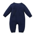 thumbnail image 3 of Kogui Rompers for Girls Baby Romper Jumpsuit Cotton One-Piece Outfit Overall 0 3 6 9 12 18 24 Months (Navy,9-12 Months), 3 of 7