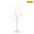 thumbnail image 3 of NOWSTO Birch Tree with Lights, 2 Pack 2FT Tree Indoor, 24 Pcs LED Warm White Lights, Christmas Home Wedding Decor Tabletop Tree Decoration, 3 of 6