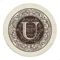 thumbnail image 2 of Thirstystone Monogram Letter U Sandstone Coasters in iron Holder, 2 of 7
