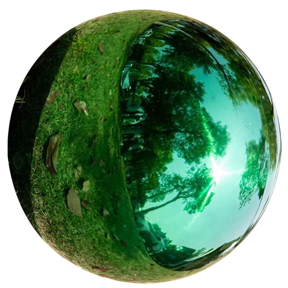 AURARMLET Decorative Gazing Ball Smooth Stainless Steel 1Pack
