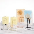 thumbnail image 5 of Uxcell Place Card Holder 4pcs Memo Clip Holder Stand Table Number Holders Paper Clip Shape, Silver 4pcs, 5 of 5