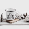 thumbnail image 2 of Koyal Wholesale Stainless Steel Campfire Coffee Mug Thank You Gift, #1 Book Keeper, 2 of 4