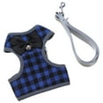 thumbnail image 1 of Arnés y correa para perros pequeños - Arnés antitirones con chaleco de nailon de malla suave para perros y gatos pequeños (azul), 1 of 5