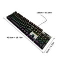 thumbnail image 3 of 82 Key RGBs Backlits Mechanical Gaming Keyboards for PC Blue Switches Wireds Design AntiGhosting, 3 of 8