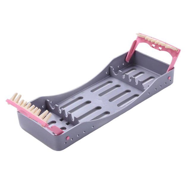Caja de limpieza de instrumentos Sunnimix Estante duradero profesional para 5 instrumentos Gris