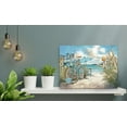thumbnail image 3 of Beach Canvas Wall Art for Bathroom with Fence Wooden Path bike decor Lighthouse Print Pictures Artwork, 3 of 4