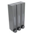 thumbnail image 2 of Wall Soap Dispenser,Wall Mount Shower Liquid Shampoo Dispenser Three Head Shampoo Dispenser Built for Professionals, 2 of 8