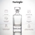 thumbnail image 6 of MakerFlo Whiskey Decanter 25 oz (750 mL), Pack of 6, Clear Glass, Ideal for DIY Crafts & Laser Engraving, 6 of 12
