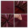 thumbnail image 2 of Walson Round Stool Chair Cover PU Leather Waterproof Chair Protector Seat Cover Red, 2 of 9