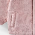 thumbnail image 4 of Trupants Toddler 3T Pink Faux Fur Jacket - Warm, Fuzzy, Stand Collar, Side Pockets, Machine Washable for Fall Winter, 4 of 5