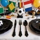 thumbnail image 4 of Artículos para fiestas de fútbol: Vajilla desechable | Platos, vasos, servilletas y cubiertos de papel | Decoración con temática de fútbol para celebraciones del día del partido, 4 of 6