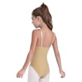 thumbnail image 2 of Haitryli Kids Girls Team Basic Ballet Dance Leotard Activewear Gymnastics Workout Outfits Dance Outfit Nude M, 2 of 7