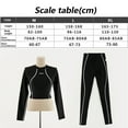 thumbnail image 3 of Women Two Piece Rash Guard Long Sleeve Swimsuits UV UPF 58+ Swim Shirt Bathing Two Piece Suit,, 3 of 6