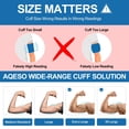 thumbnail image 4 of Brazalete de repuesto para presión arterial XXL, de 16,5 a 24 pulgadas, compatible con brazos de talla XL/XXL, con 6 tamaños de conectores compatibles con Omron y otras marcas (solo brazalete incluido, 4 of 5