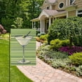 thumbnail image 2 of Yayeee Garden Flag 12" x 18" Double Sided Outdoor Yard Lawn Holiday Decorations, Green Martini Glass, 2 of 6