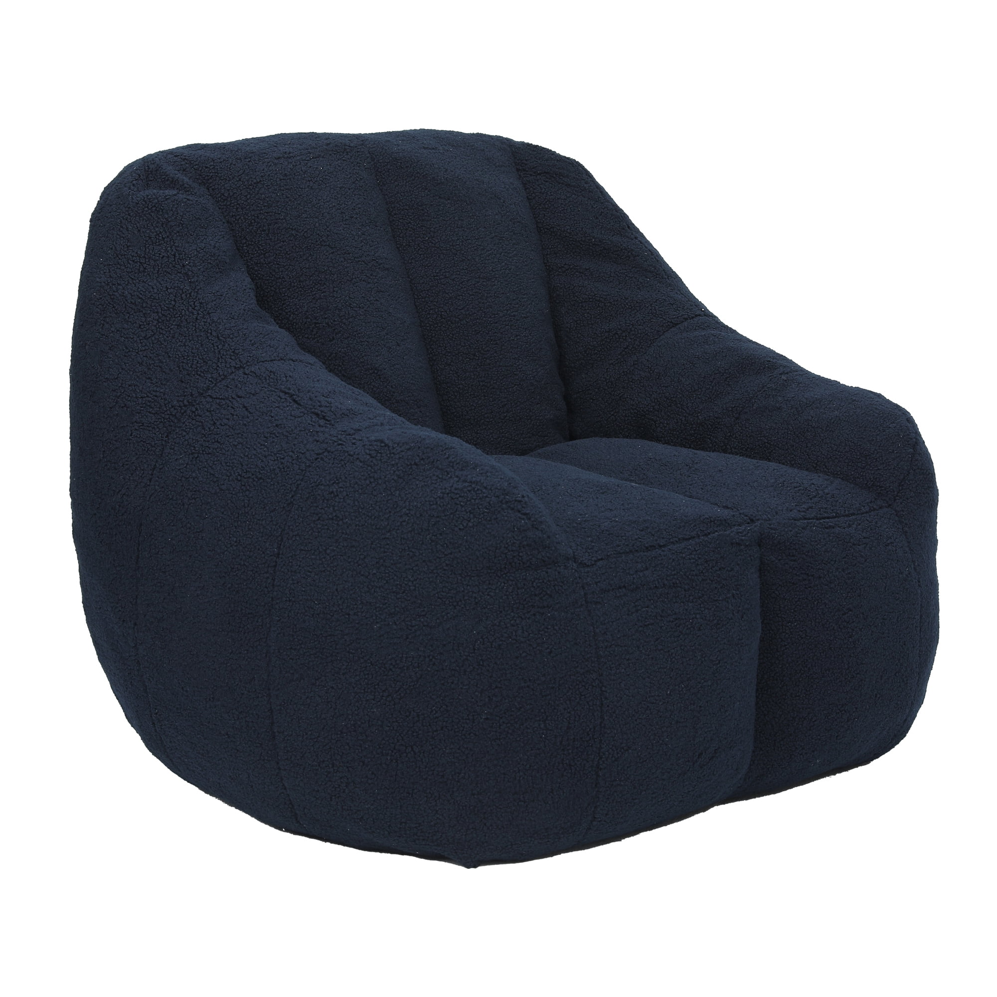 Jopath Bean Bag Chair for Adults and Kids,Oversized Bean Bag Sofa with Tufted Soft Stuffed Filling and High-Density Foam,Lazy Sofa Floor Sofa for Living Room Bedroom,Dark Blue