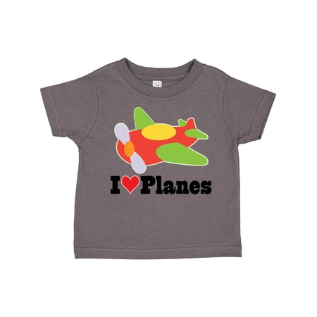 Inktastic I Love Planes Cute Airplane Boys or Girls Toddler T-Shirt