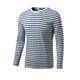 thumbnail image 4 of CamisePaHombres Cuello Redondo Mangas Largas Estampado de Rayas Gris Marino 56, 4 of 7
