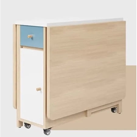 Small Space Unique Table Chairs Modern Nordic Design Restaurant Folding Table Mobile Rectangular Mesa De Jantar Home Furniture
