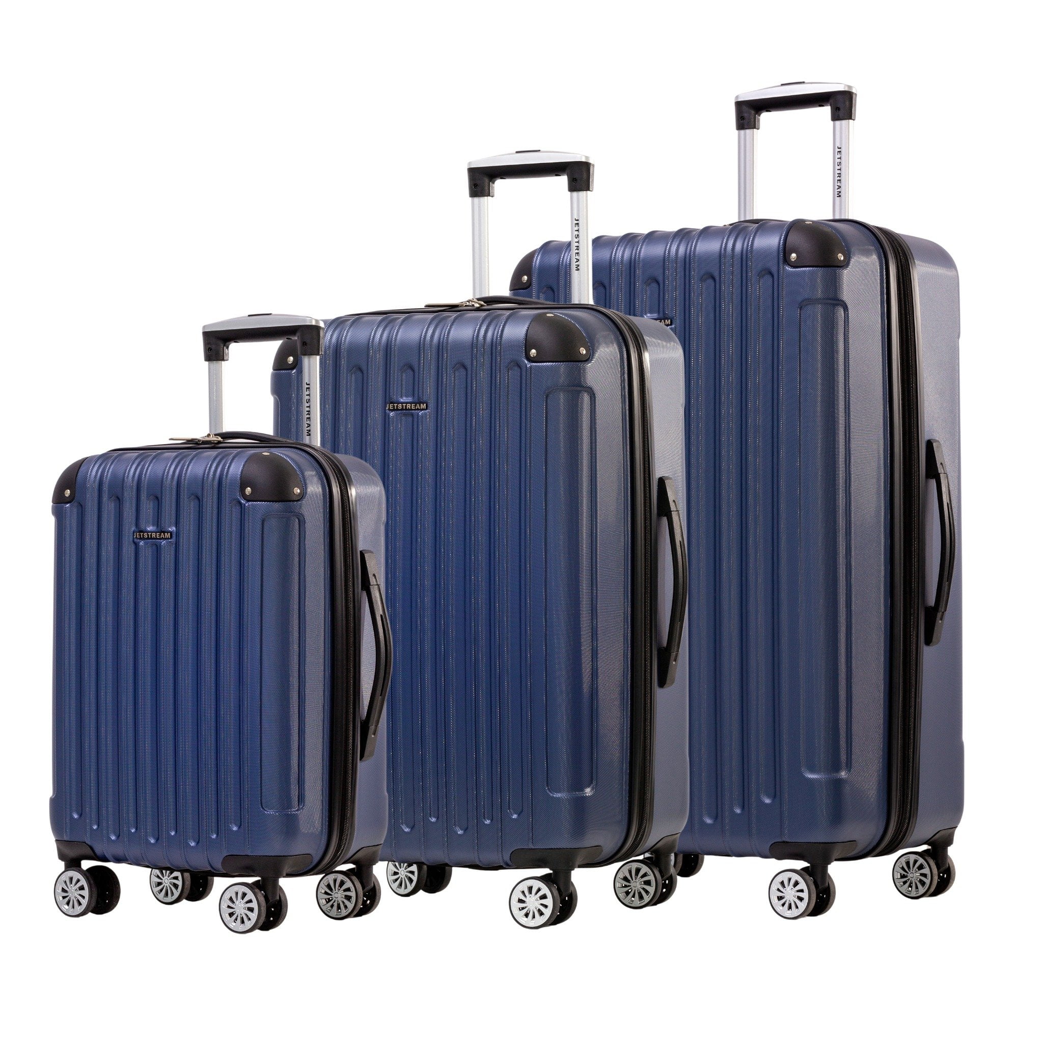 JetStream Aera Hardside Luggage Set, Suitcase Set with Spinner Wheels: Two Large Suitcases and One Carry on Luggage