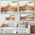 thumbnail image 4 of Designart "Historic Serenity of Vatican City I" Cityscapes Framed Wall Art Decor - Industrial Blue Rome Living Room Framed Canvas Art, 4 of 6