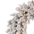 thumbnail image 2 of Vickerman 36" Frosted Silver Artificial Christmas Wreath, Clear Dura-lit Incandescent Lights, 2 of 2