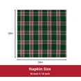 thumbnail image 3 of PurpleEssences Tartan Plaid Cloth Napkins Set of 10, 18x18 inches - Green, 3 of 6