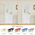 thumbnail image 7 of 32" x 80" Slab Only, 4-Lite Split Dutch Door 2 Panels Unfinished Clear Glass Slab Doors Half Interior Door, 7 of 7