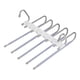 thumbnail image 3 of Plegable Multifuncional Pantalones Rack Armario Acero inoxidable Ajustable Ahorro de espacio Colgador plegable para armario Cinturón Balcón Bufanda violeta claro Sunnimix Percha para pantalones, 3 of 8
