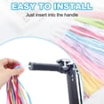 thumbnail image 4 of Uxcell Bike Streamers, Colorful Scooter Handlebar Tassels Grips Ribbon Accessories Decorations, Pink/Blue 2 Set, 4 of 6