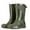 Green, variant on Wide Calf Rain Boots for Women Fashionable Waterproof Mid Calf Boots Non-Slip Outdoor Garden Shoes Work Farm Boots with Arch Support