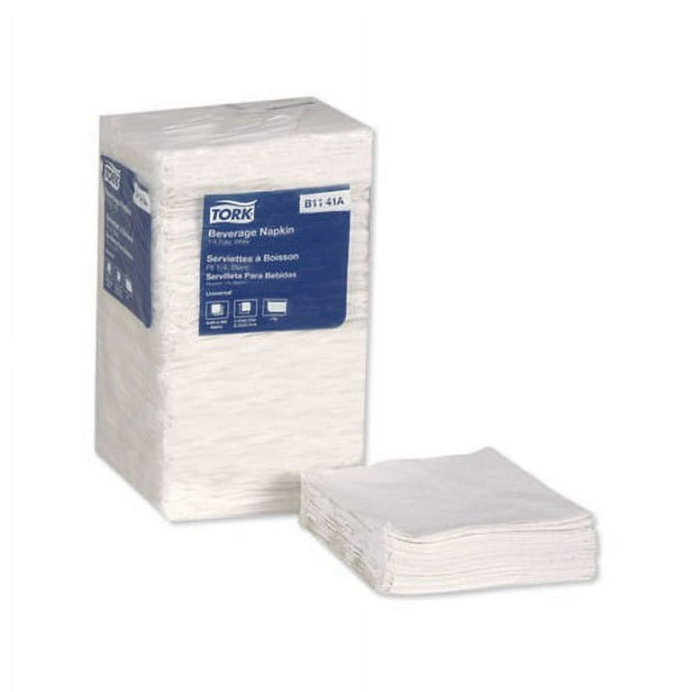 Universal Beverage Napkin, 1-Ply,9.13 x 9.13, 1/4 Fold, Poly-Pack, White, 4000/Carton Universal Beverage Napkin, 1-Ply,9.13 x 9.13, 1/4 Fold, Poly-Pack, White, 4000/Carton