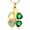 Golden+Dark Green, variant on Lucky Four-Leaf Clover Cremation Jewelry Memorial Urn Necklace for Ashes Stainless Steel Keepsake