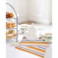 thumbnail image 4 of Burnt Orange Striped Kitchen Dish Towels for Drying Dishes Set of 4, Farmhouse Thin Line Modern Abstract Art Waffle Weave Microfiber Hand Tea Bathroom Towels Quick Dry & Absorbent Towel 12x12, 4 of 7