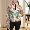 thumbnail image 7 of Chririnla Bohemian Butterfly Flower Soccer Golf Sweatshirt with Pocket Gym Sweatshirts Yoga Sweatshirts Fishing Sweatshirt Size 9-10, 7 of 7